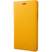 Italian Genuine Soft Leather Book Case for iPhone XR Yellow [GLC-72518YLW]