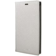 COLORS “EURO Passione” PU Leather Book Case for iPhone XR Silver [CLC-62518SLV]