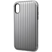 COLORS 「Rib」Hybrid Shell Case for iPhone XR Gray [CHC-52538GRY]