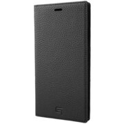 German Shrunken-calf Genuine Leather Book Case for iPhone XS Max Black [GLC-72448BLK]