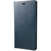 Italian Genuine Smooth Leather Book Case for iPhone XS Max Navy [GLC-72418NVY]