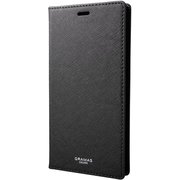 Italian Genuine Smooth Leather Book Case for iPhone XS Max Black [CLC-62418BLK]