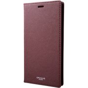 Italian Genuine Smooth Leather Book Case for iPhone XS Max Wine [CLC-62418WNE]