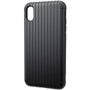 COLORS “Rib” Hybrid Shell Case for iPhone XS Max Black [CHC-52438BLK]