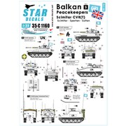 SD35-C1160 [1/35スケール デカール ボスニア平和維持軍＃9 ボスニアのシミタールCVR シミタール スパルタン スルタン]