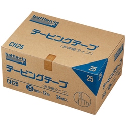 CH25 [テーピングテープ C-タイプ（非伸縮） 白 24巻入り 19mm×12m]