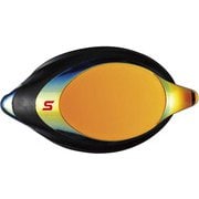 度付きスイミングゴーグル　クッション付きミラー片眼レンズ SRXCL-MPAF スモーク×フラッシュオレンジミラー S-2.00 [スイミング ゴーグルレンズ 片眼1個]
