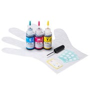 詰替えインク キヤノン BC-346/BC-346XL用 3色(シアン/マゼンタ/イエロー) 各30ml 工具付き INK-C346S30S