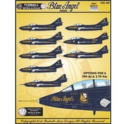 アメリカ海軍 F9F-8 ブルーエンジェルス クーガー デカール [1/48スケール デカール]