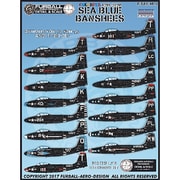アメリカ海軍 F2H-2 カラフル・シーブルー・バンシー デカール [1/48スケール デカール]