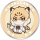 けものフレンズ ジャガー ワッペン 着脱式 [キャラクターグッズ 約直径105mm]