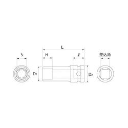 ヨドバシ.com - トップ工業 TOP PT-636L [3/4インパクトディープ