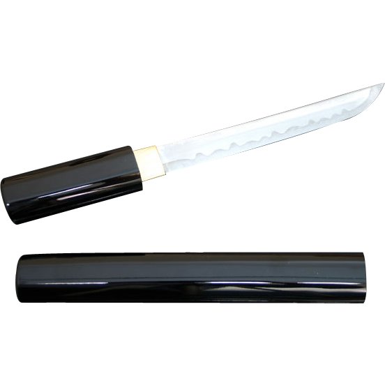 短刀 黒塗 6寸 [全長32cm]