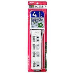 ヨドバシ.com - エルパ WLS-LU41EB(W) [LEDランプ スイッチ付タップ 4