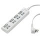 LEDランプ スイッチ付タップ 4個口 3m 上挿し WLS-LU43EB(W)