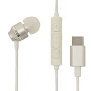 USB Type-C 片耳イヤホンマイク スマートフォン用 スイッチ付 シルバー REMMSC01SV