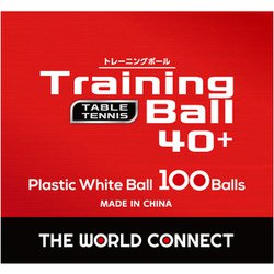 TWC ワールド・トレーニングボール 40+ World Training Ball 40+ DV001 100球入 [卓球 ボール]