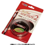 044151 0021 12 [TSP（ティーエスピー） フェザーサイドテープ2 ブラック×レッド 幅12mm 044151]