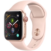 Apple Watch Series 4（GPS＋Cellularモデル）- 40mm ゴールドアルミニウムケース と ピンクサンドスポーツバンド [MTVG2J/A]