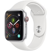 Apple Watch Series 4（GPS＋Cellularモデル）- 44mm シルバーアルミニウムケース と ホワイトスポーツバンド [MTVR2J/A]