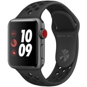 Apple Watch Nike+ Series 3（GPS＋Cellularモデル）- 38mm スペースグレイアルミニウムケース と アンスラサイト/ブラック Nikeスポーツバンド MTGQ2J/A