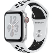Apple Watch Nike+ Series 4(GPS+Cellularモデル)- 40mm シルバーアルミニウムケース と ピュアプラチナム/ブラック Nikeスポーツバンド MTX62J/A