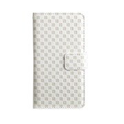 LG-MSC-M-WH [手帳型レザーマルチスマホケース Mサイズ ホワイト]