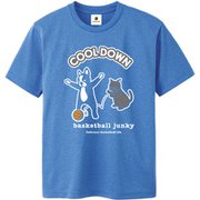 BSK18002 142 XS [バスケットボール ウェア 男女兼用 Tシャツ 半袖 DryTEE クールダウン XSサイズ ヘザーブルー]