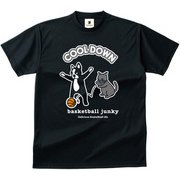 BSK18002 2 XS [バスケットボール ウェア 男女兼用 Tシャツ 半袖 DryTEE クールダウン XSサイズ ブラック]