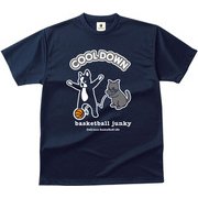 BSK18002 21 L [バスケットボール ウェア 男女兼用 Tシャツ 半袖 DryTEE クールダウン Lサイズ ネイビー]