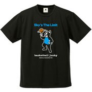 BSK18003 2 XL [バスケットボール ウェア 男女兼用 Tシャツ 半袖 DryTEE Sky's The Limit XLサイズ ブラック]