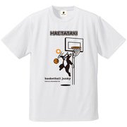 BSK18004 1 XL [バスケットボール ウェア 男女兼用 Tシャツ 半袖 DryTEE HAETATAKI XLサイズ ホワイト]