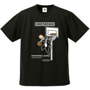 BSK18004 2 L [バスケットボール ウェア 男女兼用 Tシャツ 半袖 DryTEE HAETATAKI Lサイズ ブラック]