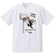 BSK18005 1 S [バスケットボール ウェア 男女兼用 Tシャツ 半袖 DryTEE エンジェルレイアップ Sサイズ ホワイト]