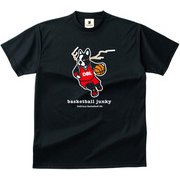 BSK18006 2 XXL [バスケットボール ウェア 男女兼用 Tシャツ 半袖 DryTEE ZONE1 XXLサイズ ブラック]