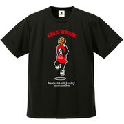 BSK18007 2 M [バスケットボール ウェア 男女兼用 Tシャツ 半袖 DryTEE KING OF REBOUND Mサイズ ブラック]