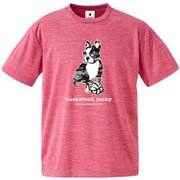 BSK18011 136 M [バスケットボール ウェア 男女兼用 Tシャツ 半袖 DryTEE camo bsk+1 Mサイズ ヘザーピンク]