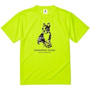 BSK18011 78 S [バスケットボール ウェア 男女兼用 Tシャツ 半袖 DryTEE camo bsk+1 Sサイズ 蛍光イエロー]