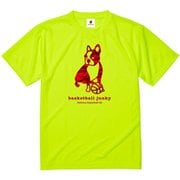 BSK18012 78 XL [バスケットボール ウェア 男女兼用 Tシャツ 半袖 DryTEE camo bsk+2 XLサイズ 蛍光イエロー]