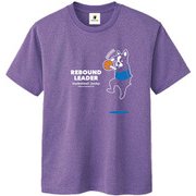 BSK18013 134 XS [バスケットボールジャンキー バスケットボール ウェア 男女兼用 Tシャツ 半袖 DryTEE リバウンド王PD XSサイズ ヘザーパープル]