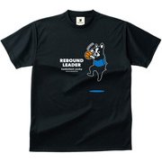BSK18013 2 L [バスケットボールジャンキー バスケットボール ウェア 男女兼用 Tシャツ 半袖 DryTEE リバウンド王PD Lサイズ ブラック]
