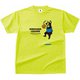 BSK18013 78 M [バスケットボールジャンキー バスケットボール ウェア 男女兼用 Tシャツ 半袖 DryTEE リバウンド王PD Mサイズ 蛍光イエロー]