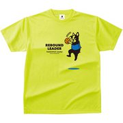 BSK18013 78 L [バスケットボールジャンキー バスケットボール ウェア 男女兼用 Tシャツ 半袖 DryTEE リバウンド王PD Lサイズ 蛍光イエロー]