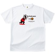 BSK18014 1 L [バスケットボールジャンキー バスケットボール ウェア 男女兼用 Tシャツ 半袖 DryTEE ノールックPD Lサイズ ホワイト]