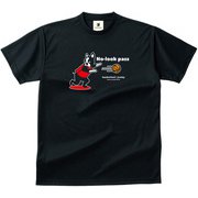 BSK18014 2 S [バスケットボールジャンキー バスケットボール ウェア 男女兼用 Tシャツ 半袖 DryTEE ノールックPD Sサイズ ブラック]