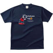 BSK18014 21 XXL [バスケットボールジャンキー バスケットボール ウェア 男女兼用 Tシャツ 半袖 DryTEE ノールックPD XXLサイズ ネイビー]