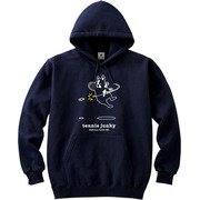 TJ17513 21 M [テニス ウェア 男女兼用 パーカー 長袖 エアー犬 Mサイズ ネイビー]