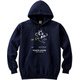 TJ17513 21 XL [テニス ウェア 男女兼用 パーカー 長袖 エアー犬 XLサイズ ネイビー]