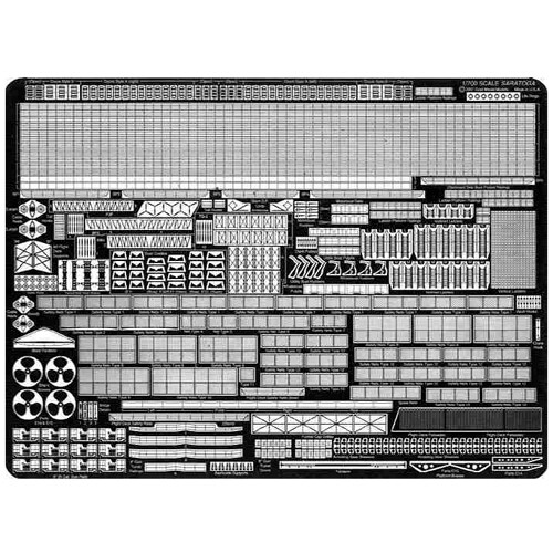 Pe43 アメリカ 空母 サラトガ用 1 700スケール エッチングパーツ