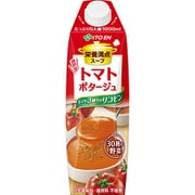 栄養満点スープ 濃厚トマトポタージュ 屋根型紙1L×6本